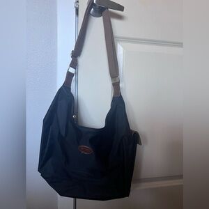 Longchamp Le Pliage Hobo Bag - BLACK - lightly used